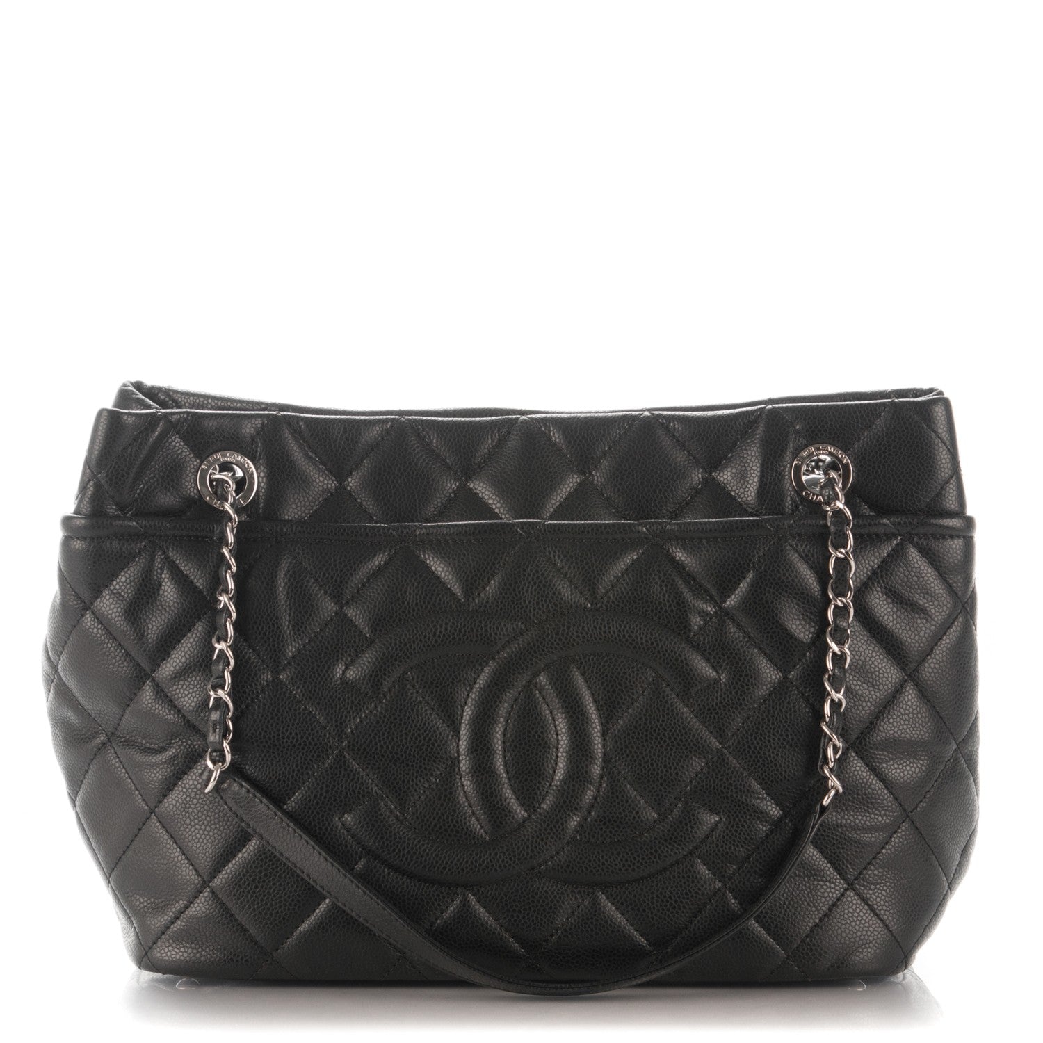 Chanel Caviar Quilted Timeless CC Soft Tote Black 1 of 7