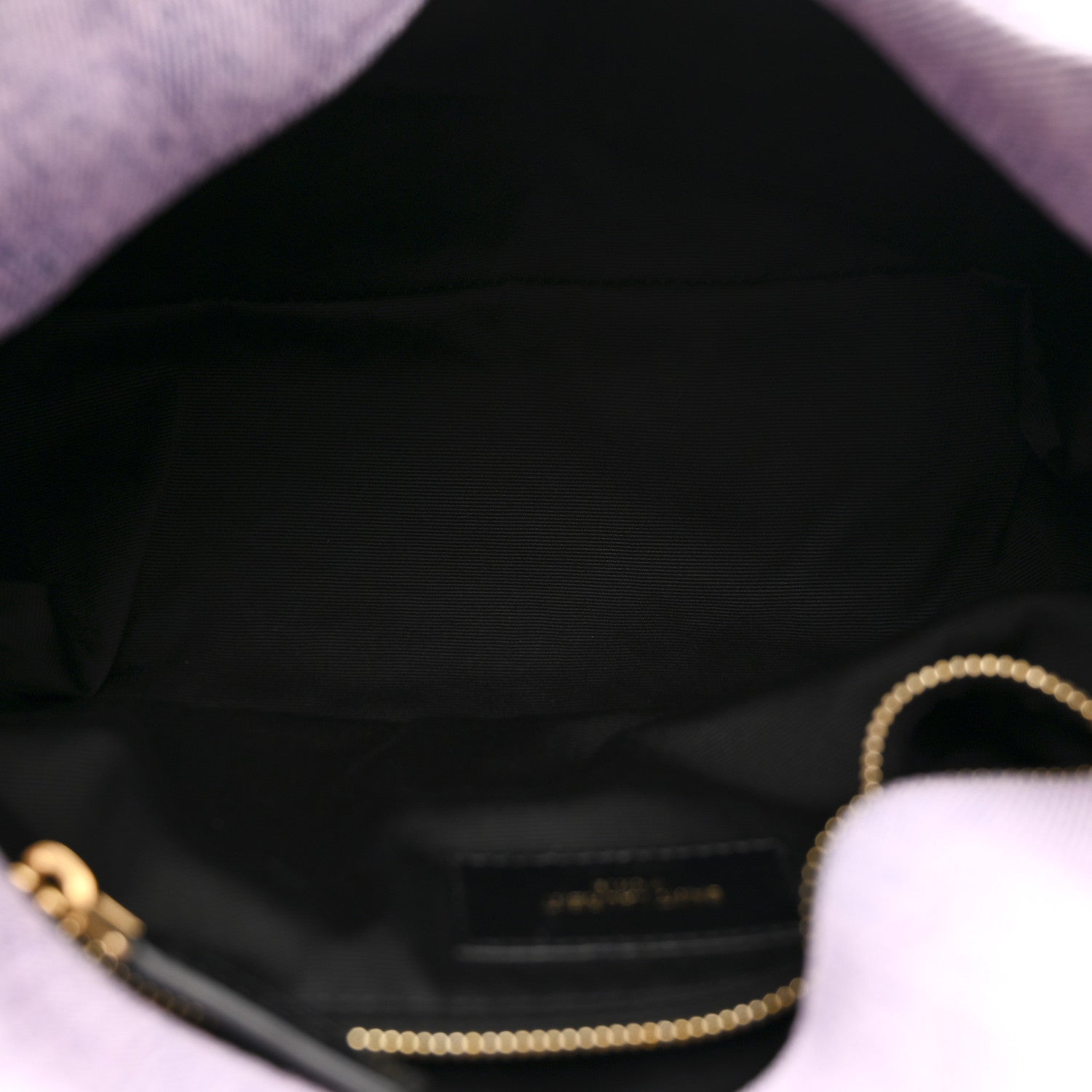 Saint Laurent Denim Quilted Small Loulou Puffer Monogram Chain