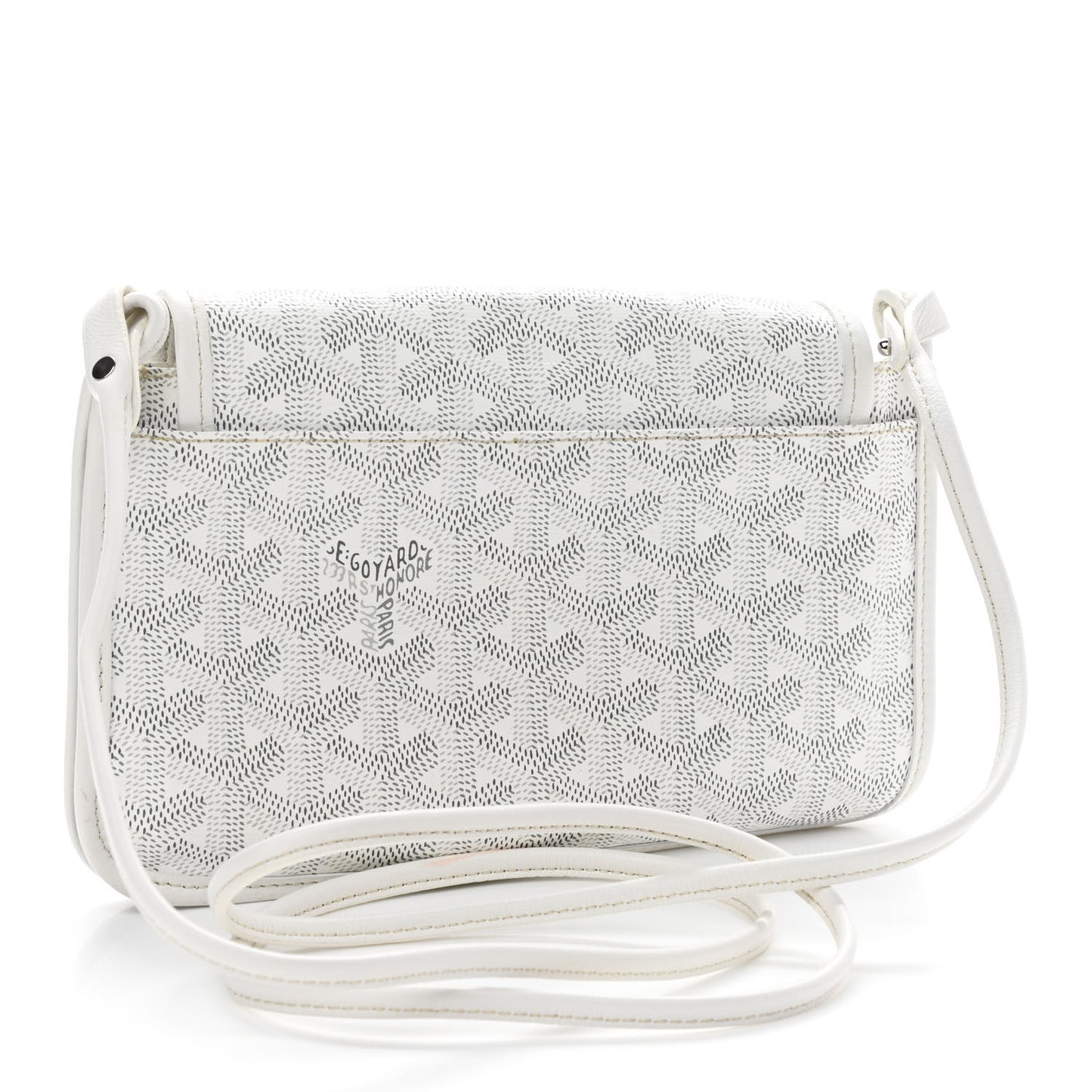 Goyardine Plumet Wallet Clutch White