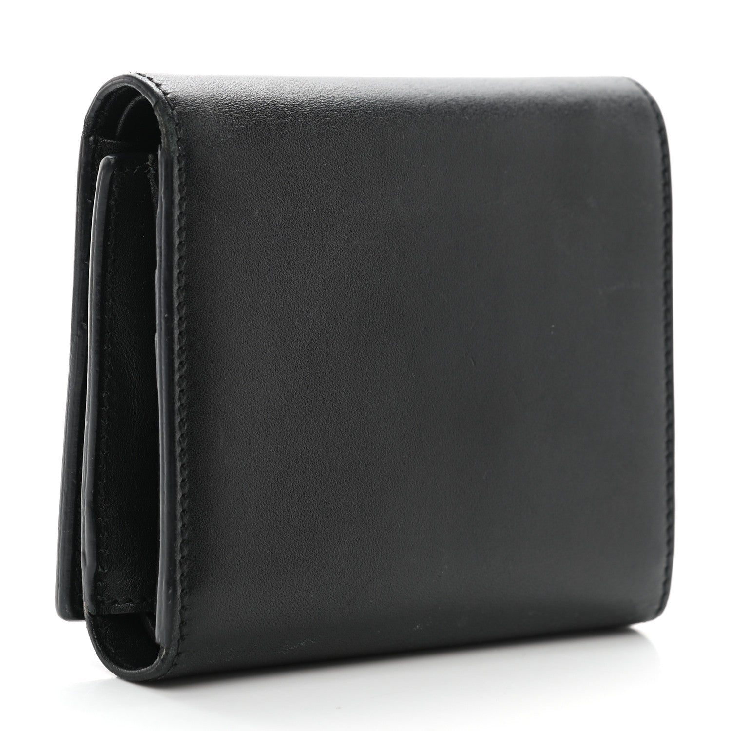 Saint Laurent Smooth Calfskin Compact Wallet Black 3 of 17