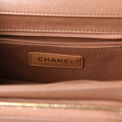 Chanel Caviar Quilted Small Business Affinity Flap Camel 8 of 10
