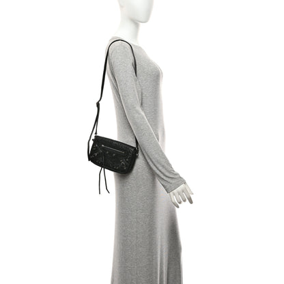 Balenciaga Agneau Arena Silver XS Le Cagole Flap Bag Black 2 of 11