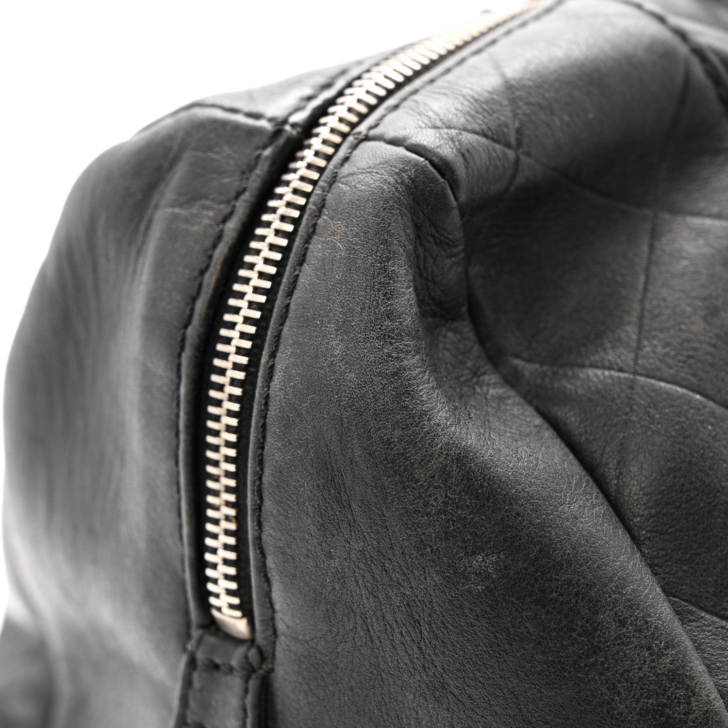 Chanel Calfskin CC Chevron All Day Long Boston Black 11 of 14