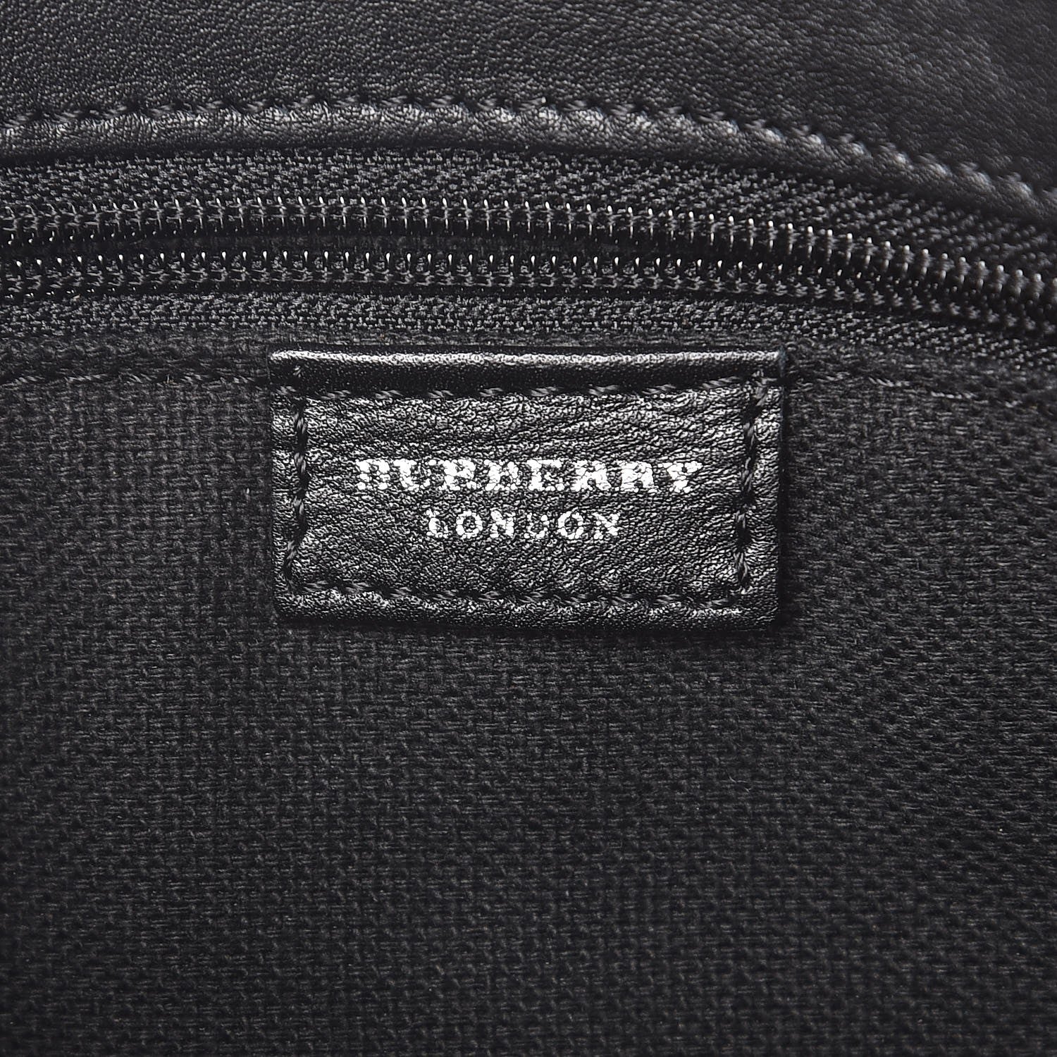 Burberry Smooth Calfskin Haymarket Check Horn Shoulder Bag Black 6 of 8