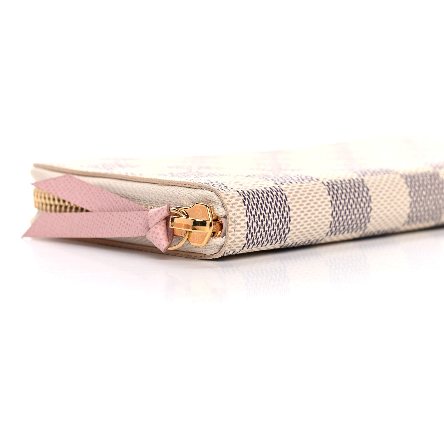 Louis Vuitton Damier Azur Clemence Wallet Rose Ballerine 8 of 10