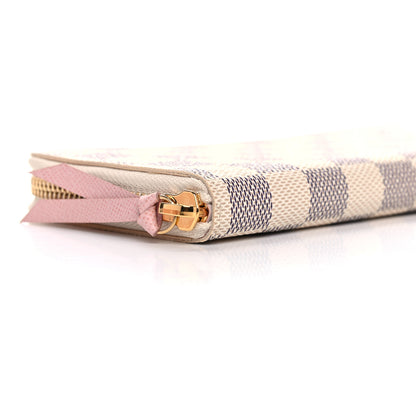 Louis Vuitton Damier Azur Clemence Wallet Rose Ballerine 8 of 10