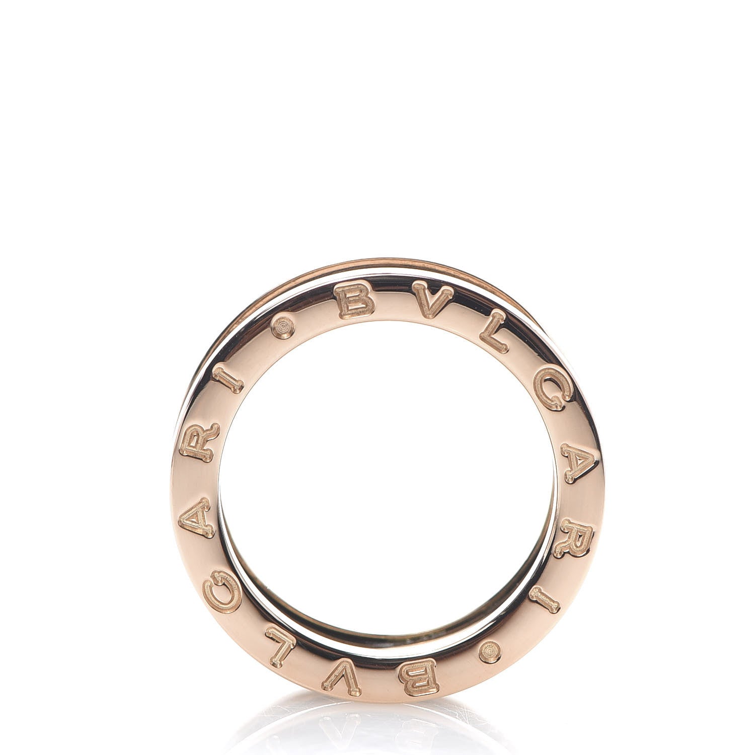 Bulgari 18K Rose Gold Black Ceramic B.Zero1 Two-Band Ring 52 6 4 of 7