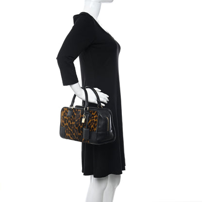 Loewe Calfskin Pony Hair Leopard Print Amazona 28 Black 3 of 8