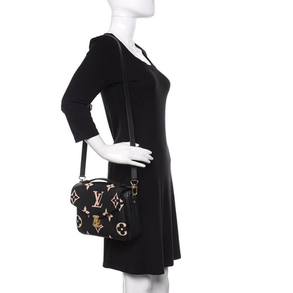 Louis Vuitton Empreinte Monogram Giant Pochette Metis Black Beige 2 of 9