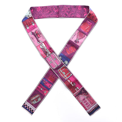 Louis Vuitton Silk Jeu De Louis BB Bandeau Magenta 1 of 3