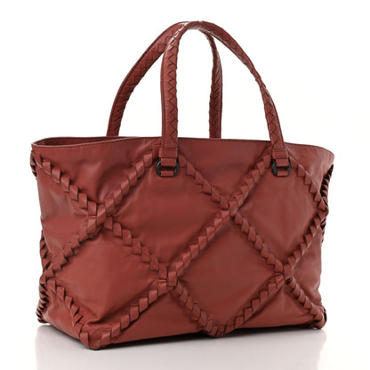 Bottega Veneta Calfskin Intrecciato Diamond Tote Pompei 3 of 12