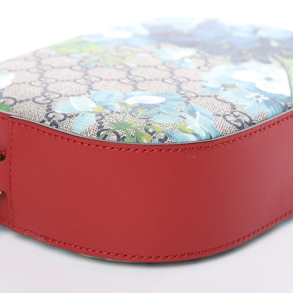 Gucci GG Supreme Monogram Blooms Mini Chain Shoulder Bag Beige Blue Navy Hibiscus Red 8 of 12
