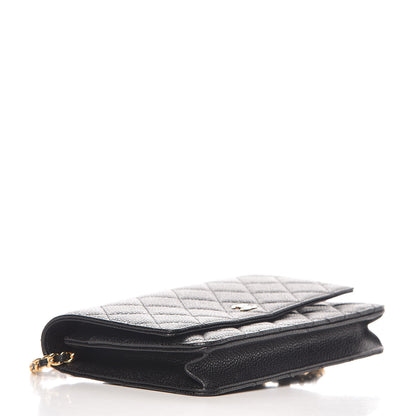 Chanel Caviar Quilted Wallet On Chain WOC Black 4 of 11
