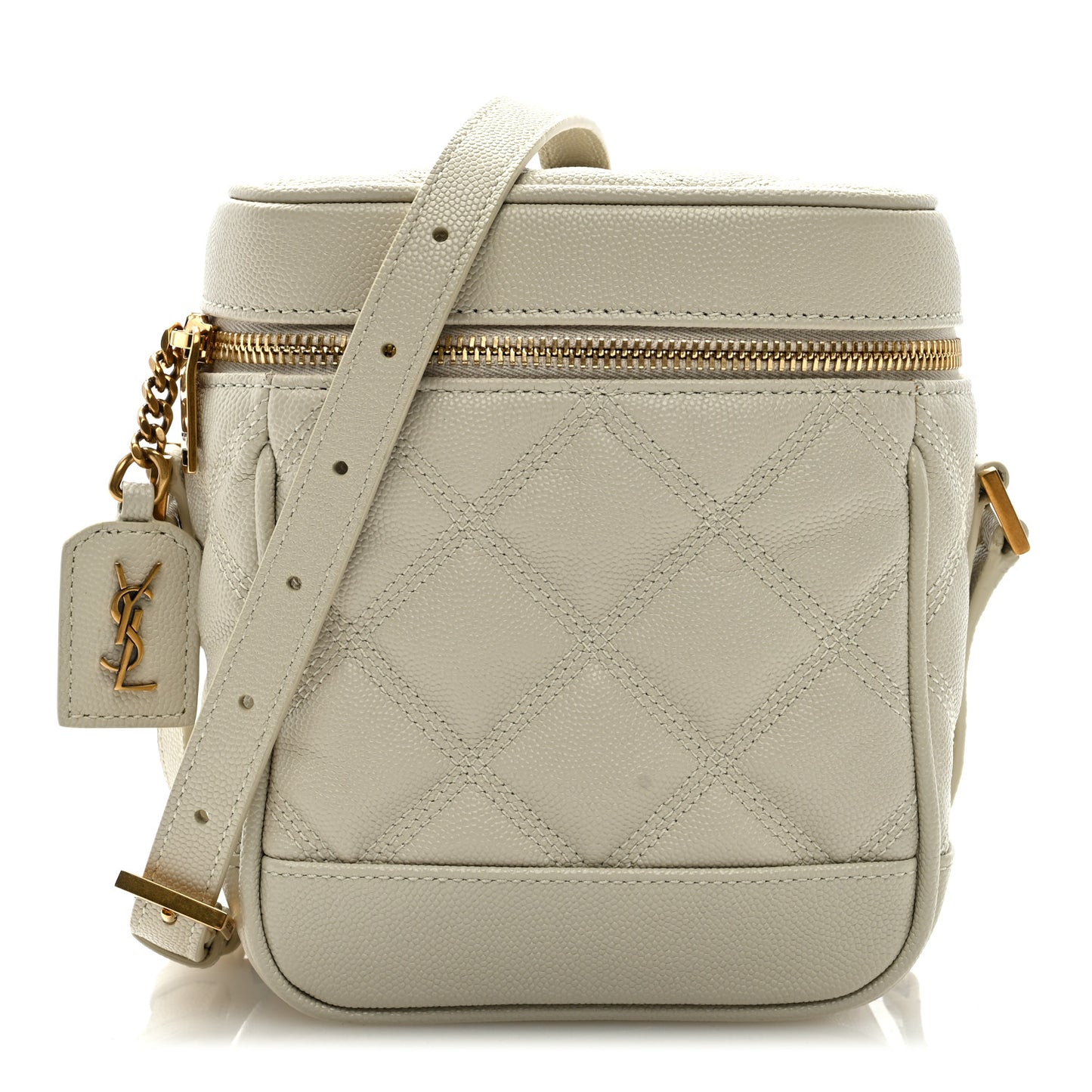 Grain de Poudre Quilted 80's Vanity Bag Crema Soft