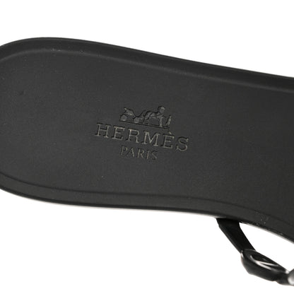 Hermes TPU Rivage Sandals 36 Black 7 of 9