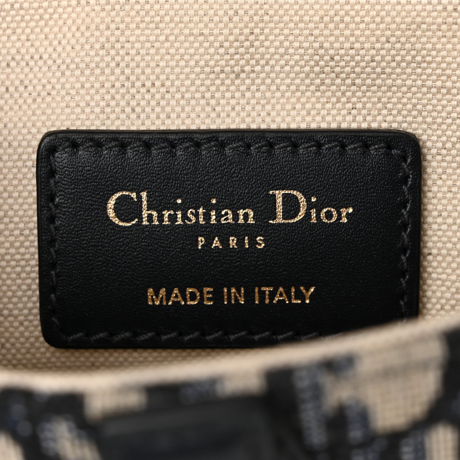 Christian Dior Oblique Mini Saddle Bag Blue 6 of 11