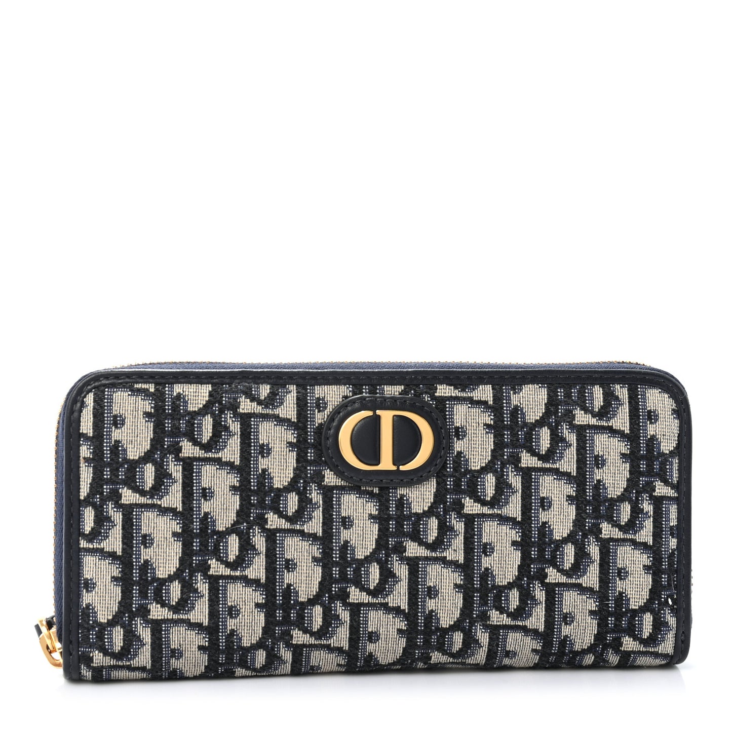 Oblique 30 Montaigne Zip Around Wallet Blue