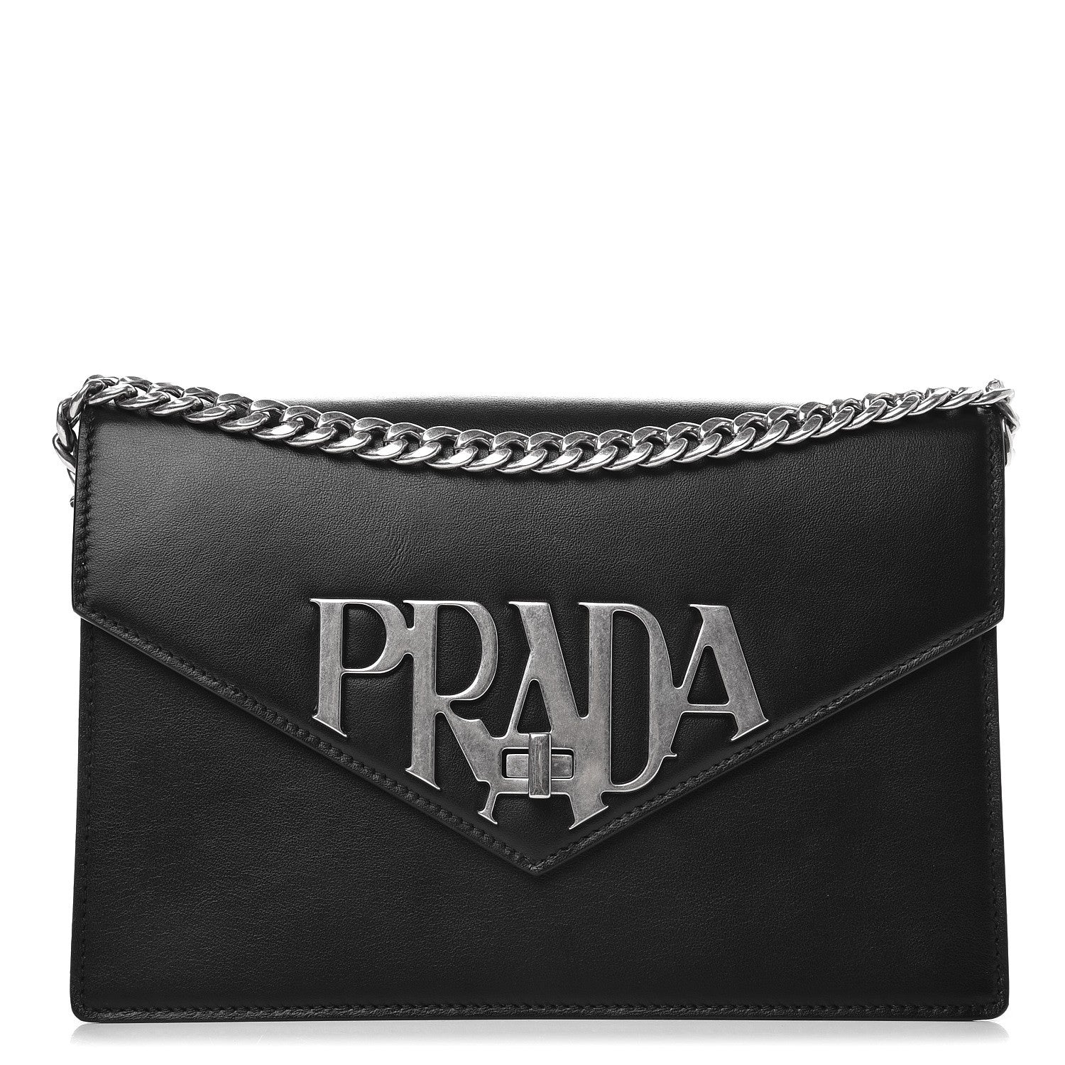 Prada Soft Calf Logo Crossbody Nero Black 1 of 7
