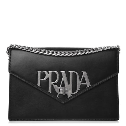 Prada Soft Calf Logo Crossbody Nero Black 1 of 7