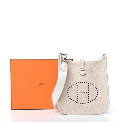 Hermes Taurillon Clemence Evelyne TPM Craie 10 of 10