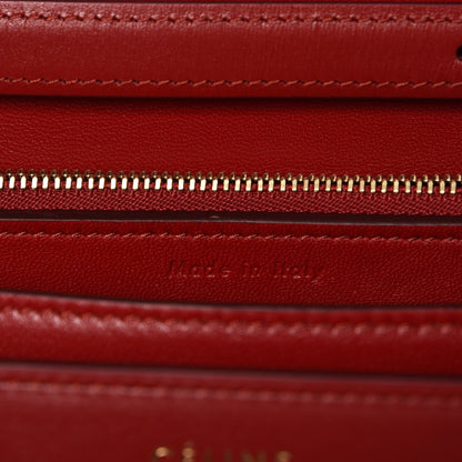 Celine Box Calfskin Medium Classic Box Flap Bag Red 7 of 8