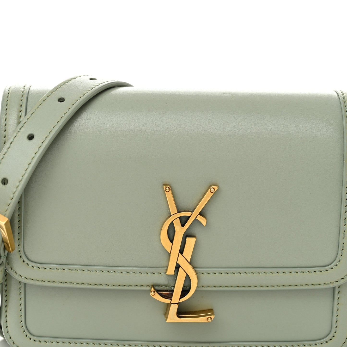 Smooth Calfskin Small Solferino Satchel Acqua