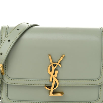 Saint Laurent Smooth Calfskin Small Solferino Satchel Acqua 8 of 12