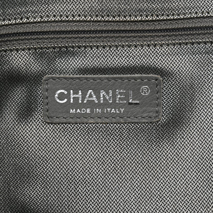 Chanel Lambskin Vertical Quilted Large Mademoiselle Tote Black 6 of 10