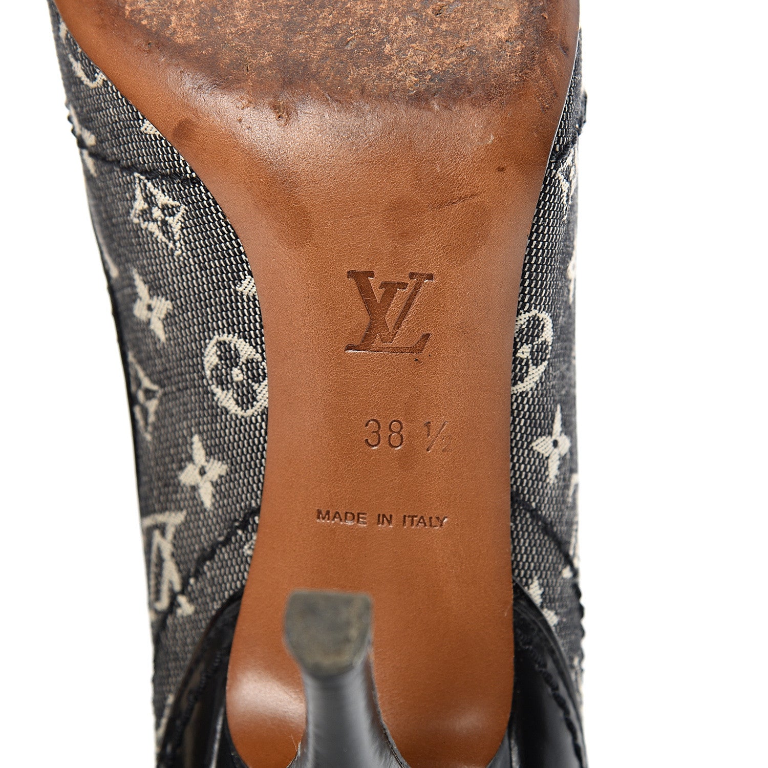 Louis Vuitton Mini Monogram Luxembourg Pumps 38.5 Gris 9 of 15