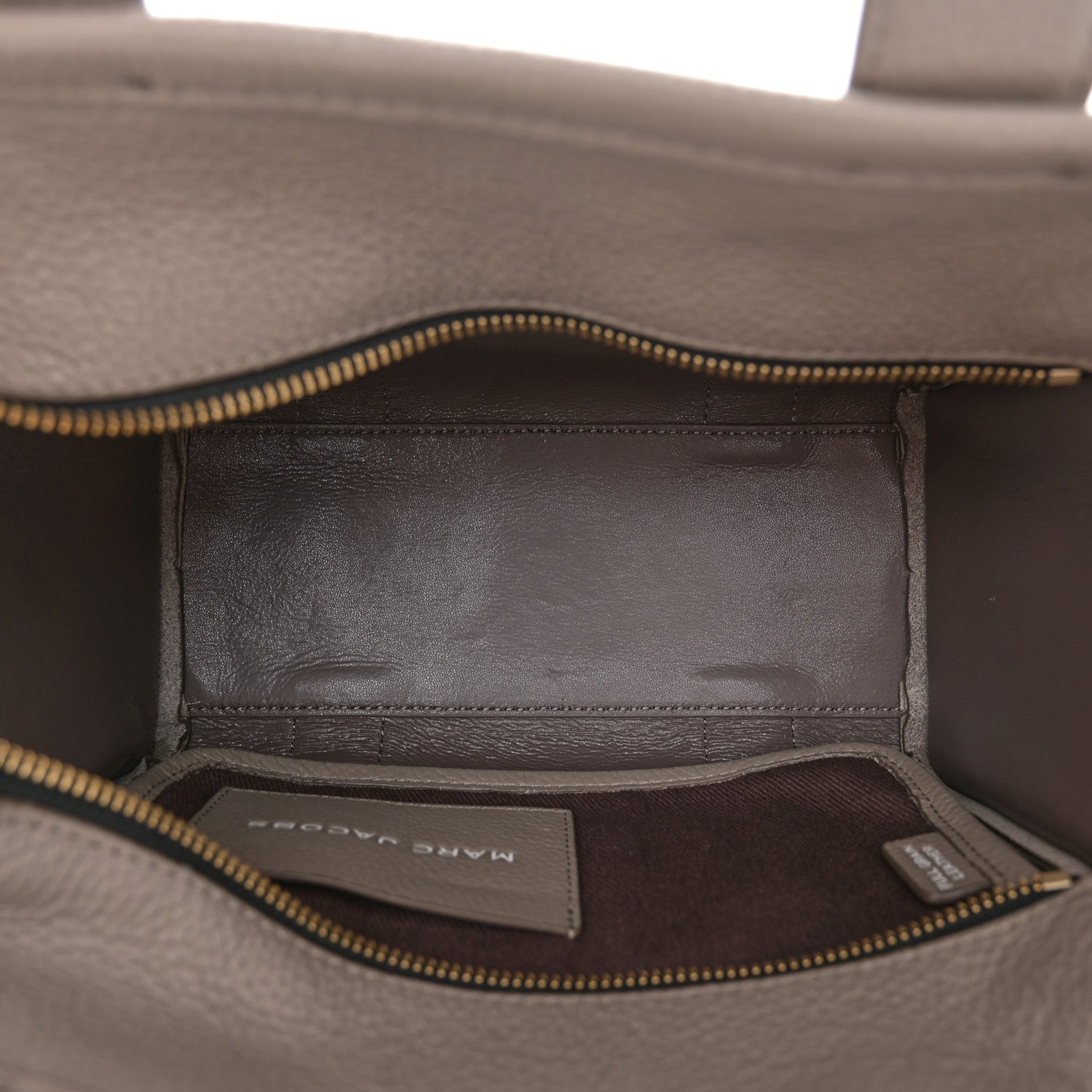 Marc Jacobs Grained Calfskin Small The Tote Bag Cement 5 of 13