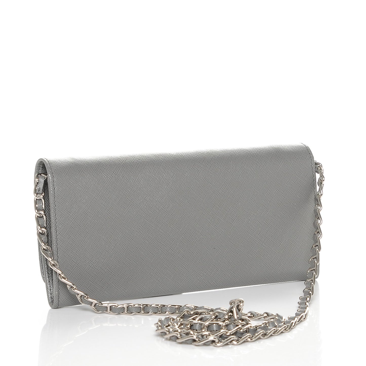 Saffiano Metal Oro Chain Wallet Marmo