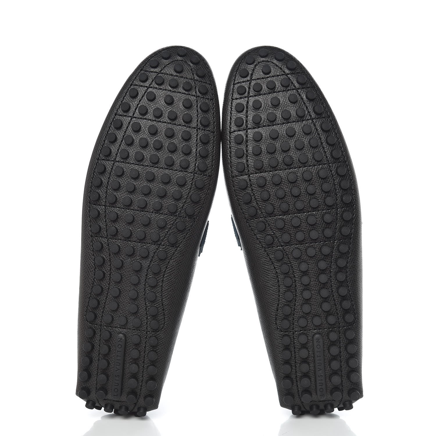 Louis Vuitton Taiga Mens Hockenheim Moccasin Loafers 10.5 Ardoise 5 of 9