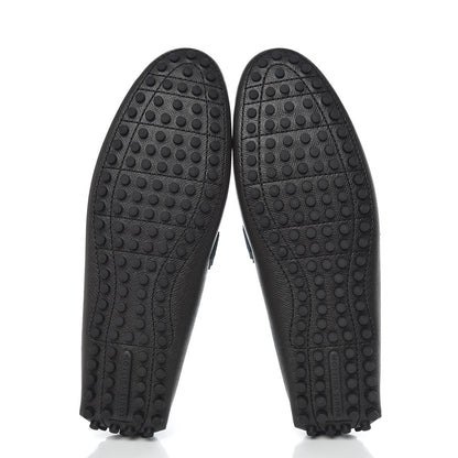 Louis Vuitton Taiga Mens Hockenheim Moccasin Loafers 10.5 Ardoise 5 of 9