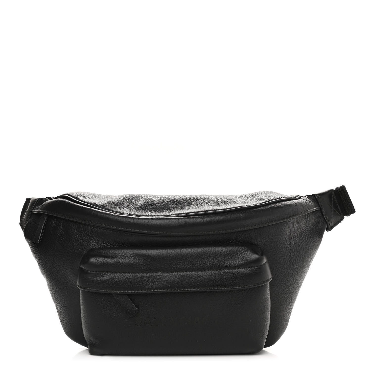 Balenciaga Smooth Calfskin Logo Large Everyday Beltpack Black 1 of 10
