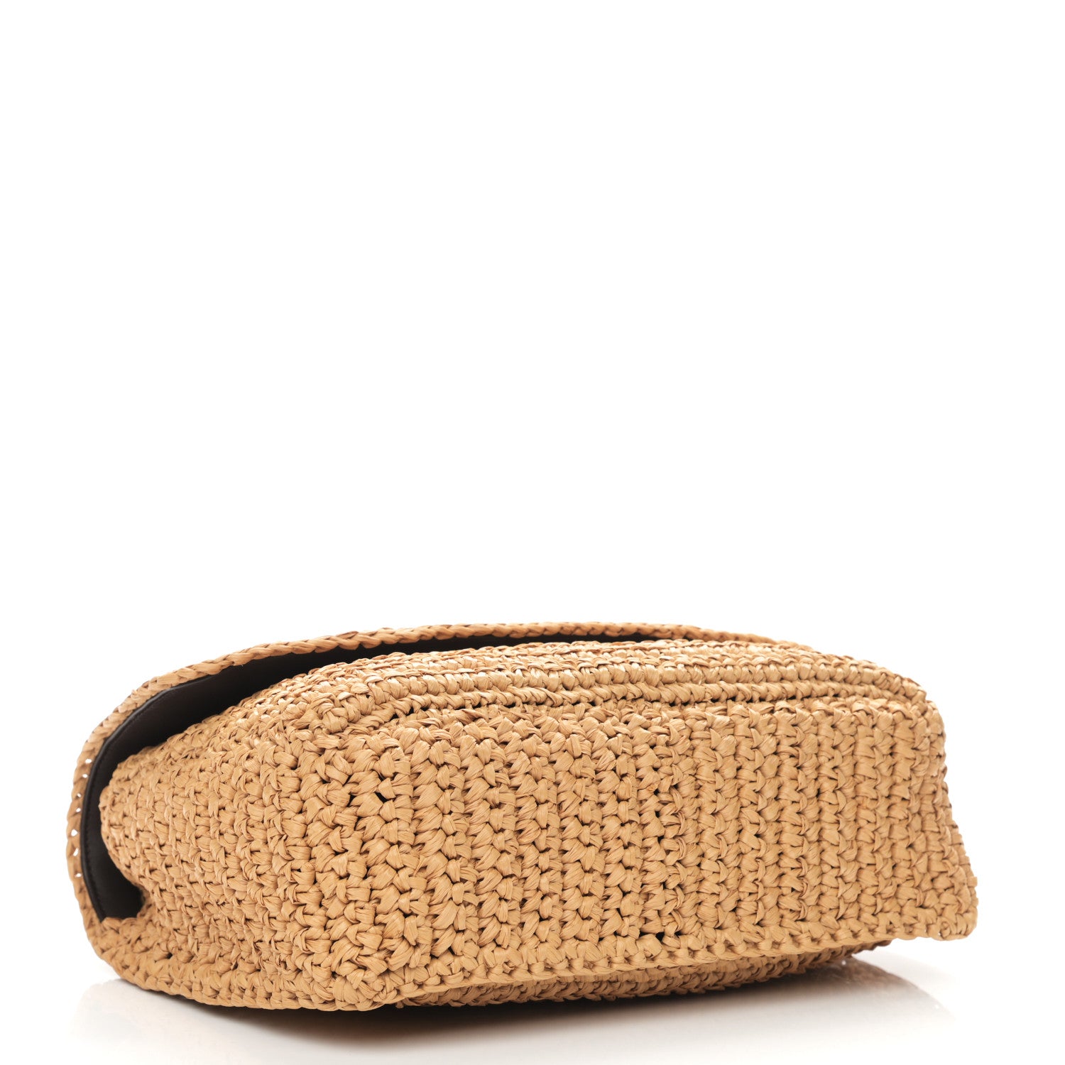 Saint Laurent Raffia Calfskin Monogram Medium Niki Chain Satchel Tan 3 of 11