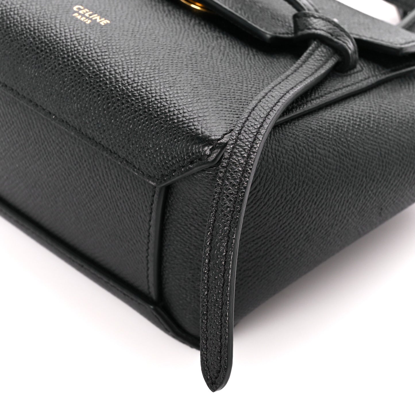 Grained Calfskin Pico Belt Bag Black