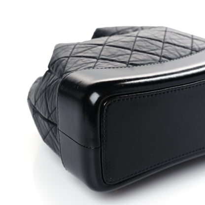 Chanel Aged Calfskin Quilted Small Gabrielle Backpack Black 8 of 9