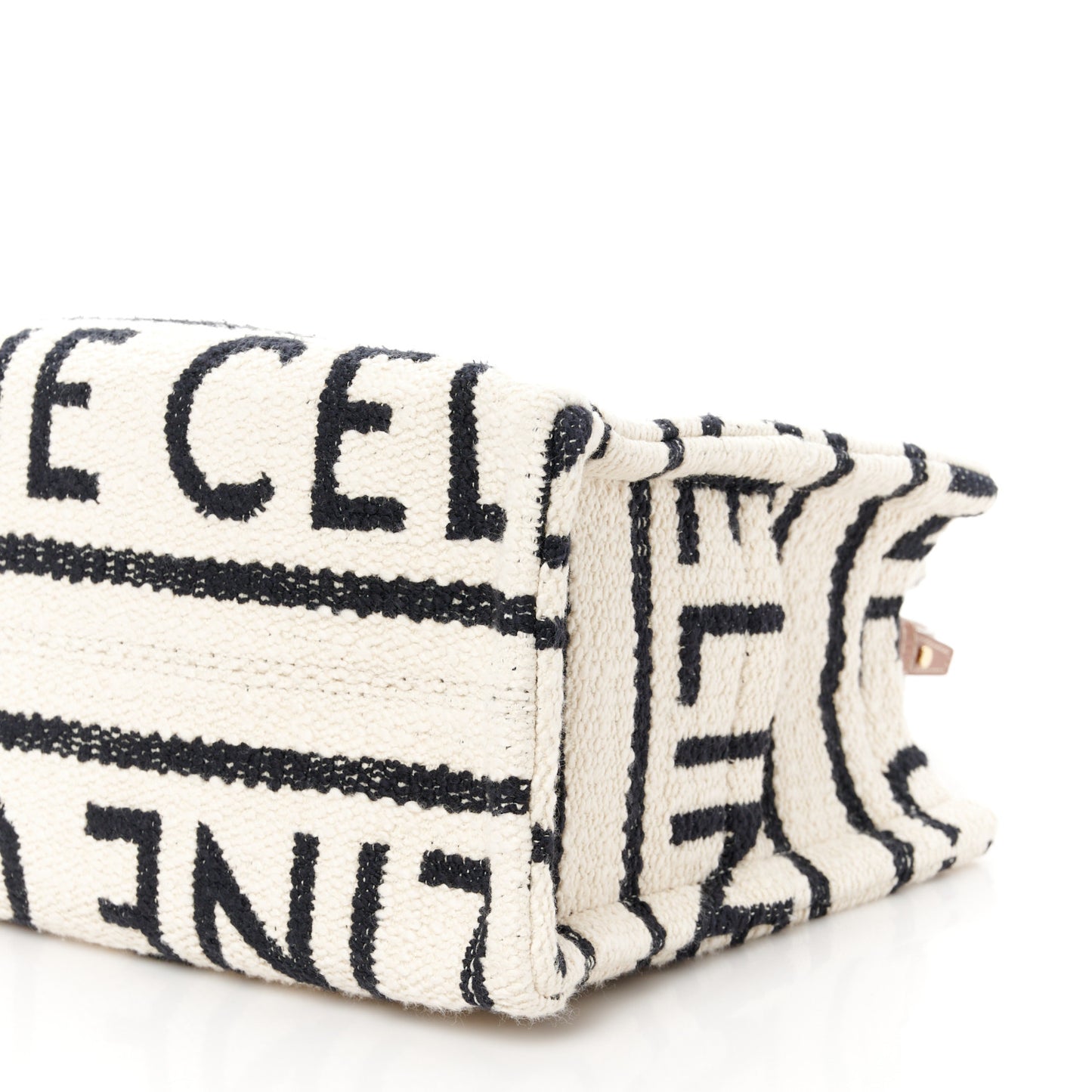 Canvas Small All Over Cabas Thais White Black