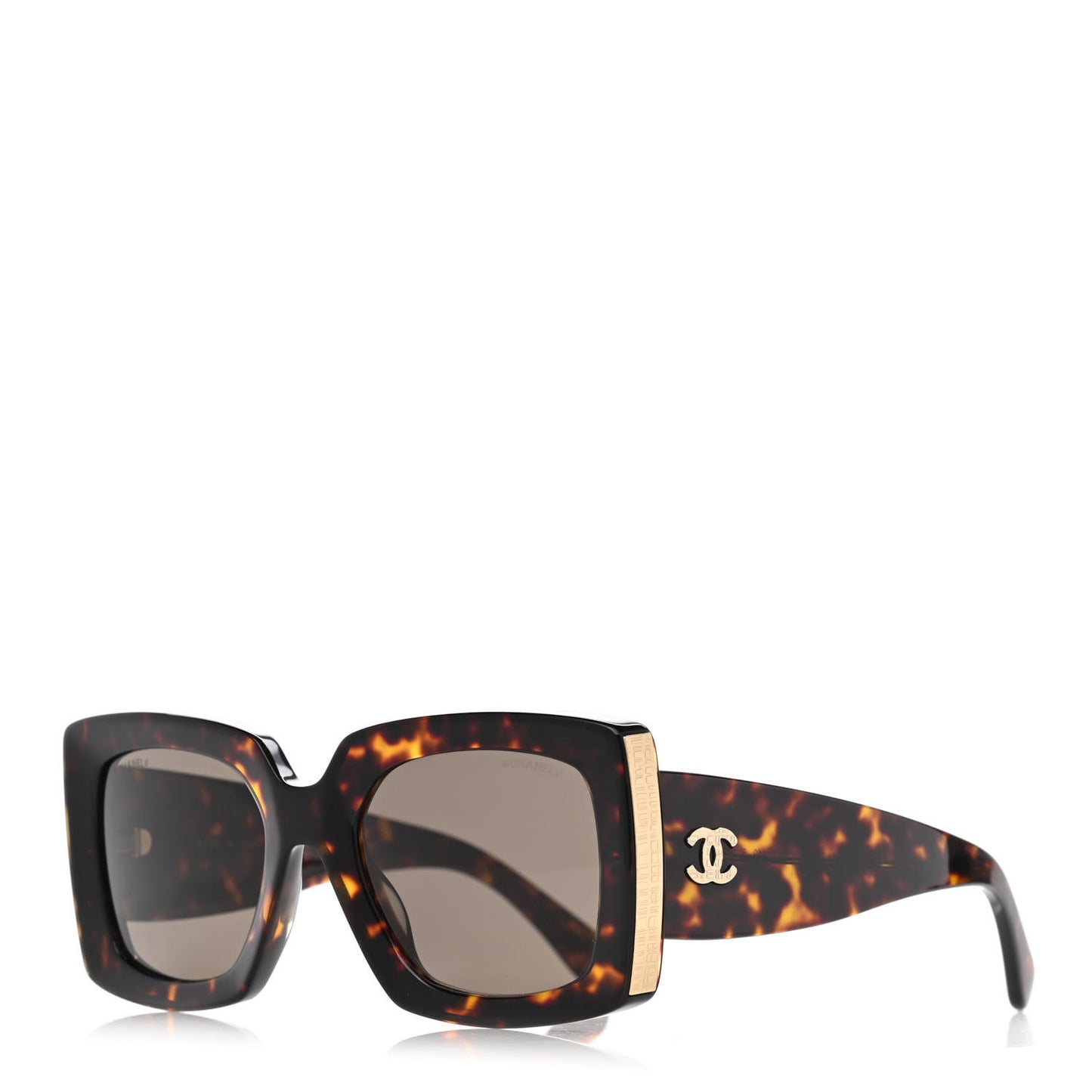 Acetate Rectangle Sunglasses 5435 Tortoise