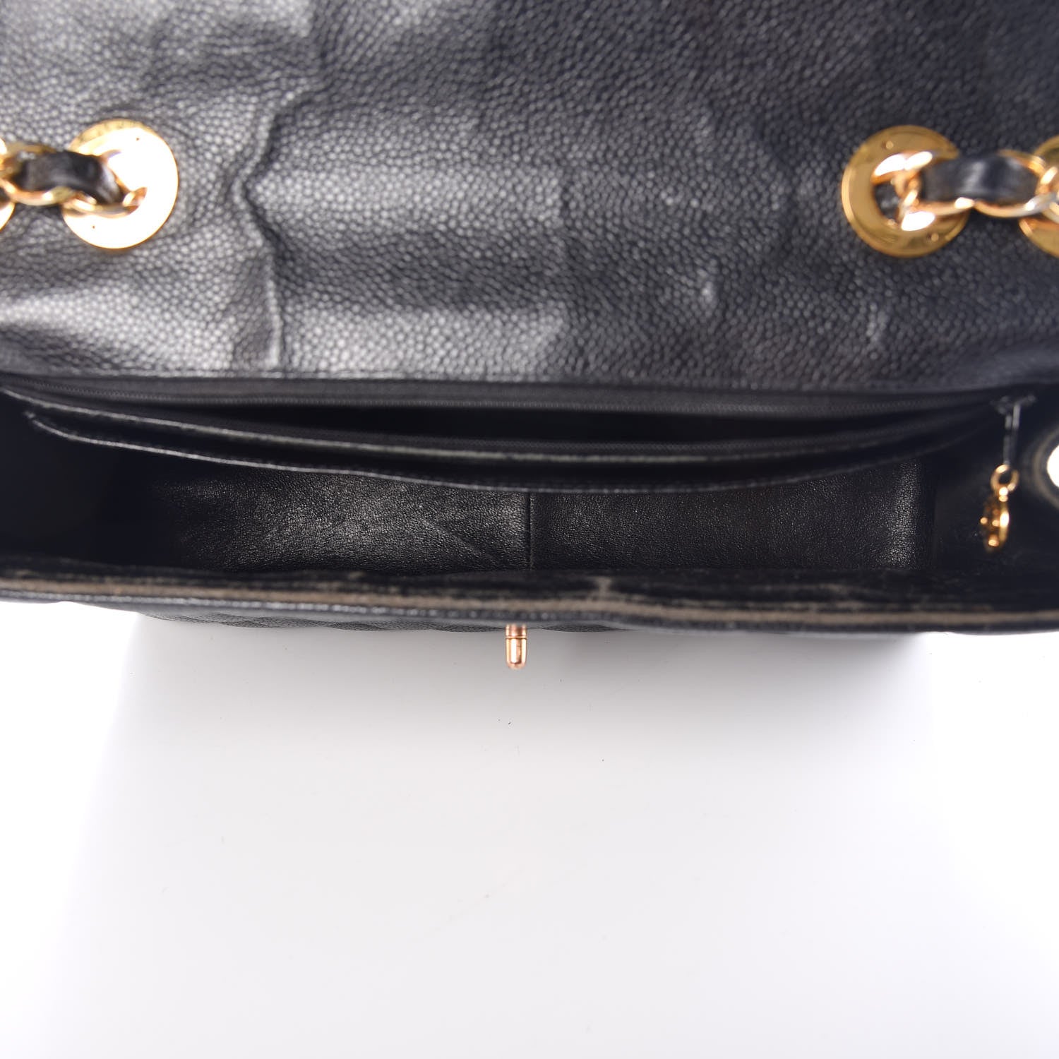Chanel Caviar Quilted Jumbo Single Flap Black 5 of 20