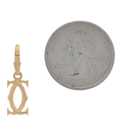 Cartier 18K Yellow Gold Logo Charm 2 of 3