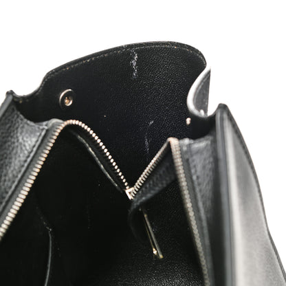 Celine Drummed Calfskin Suede Medium Trapeze Black 10 of 15