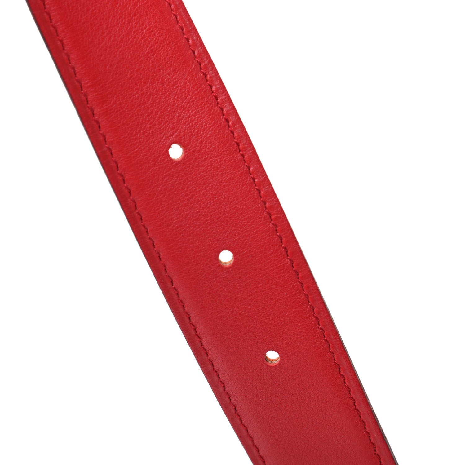 Hermes Epsom Swift 32mm Belt Strap 90 Orange Vermillion 5 of 5