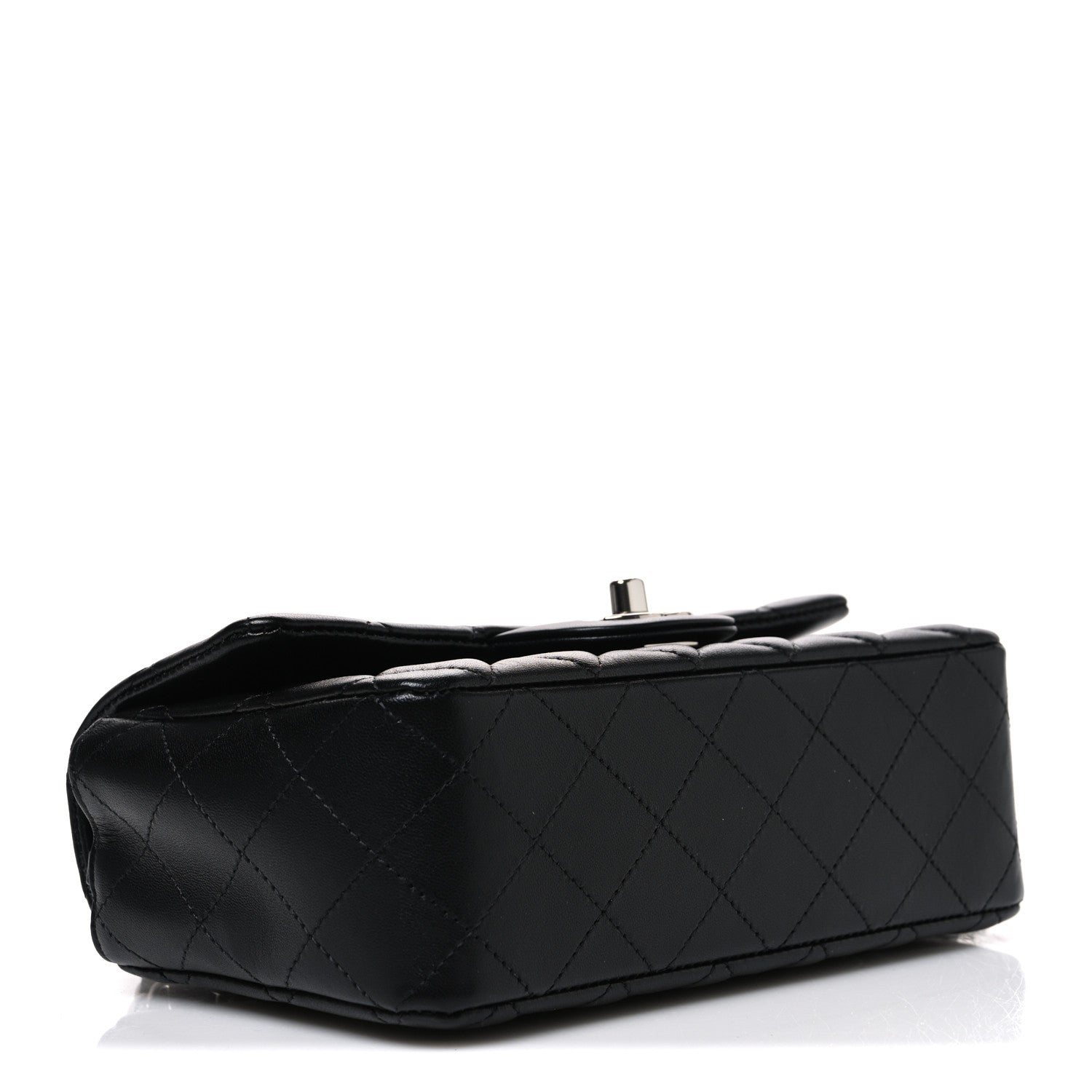 Chanel Lambskin Quilted Mini Rectangular Flap Black 4 of 10