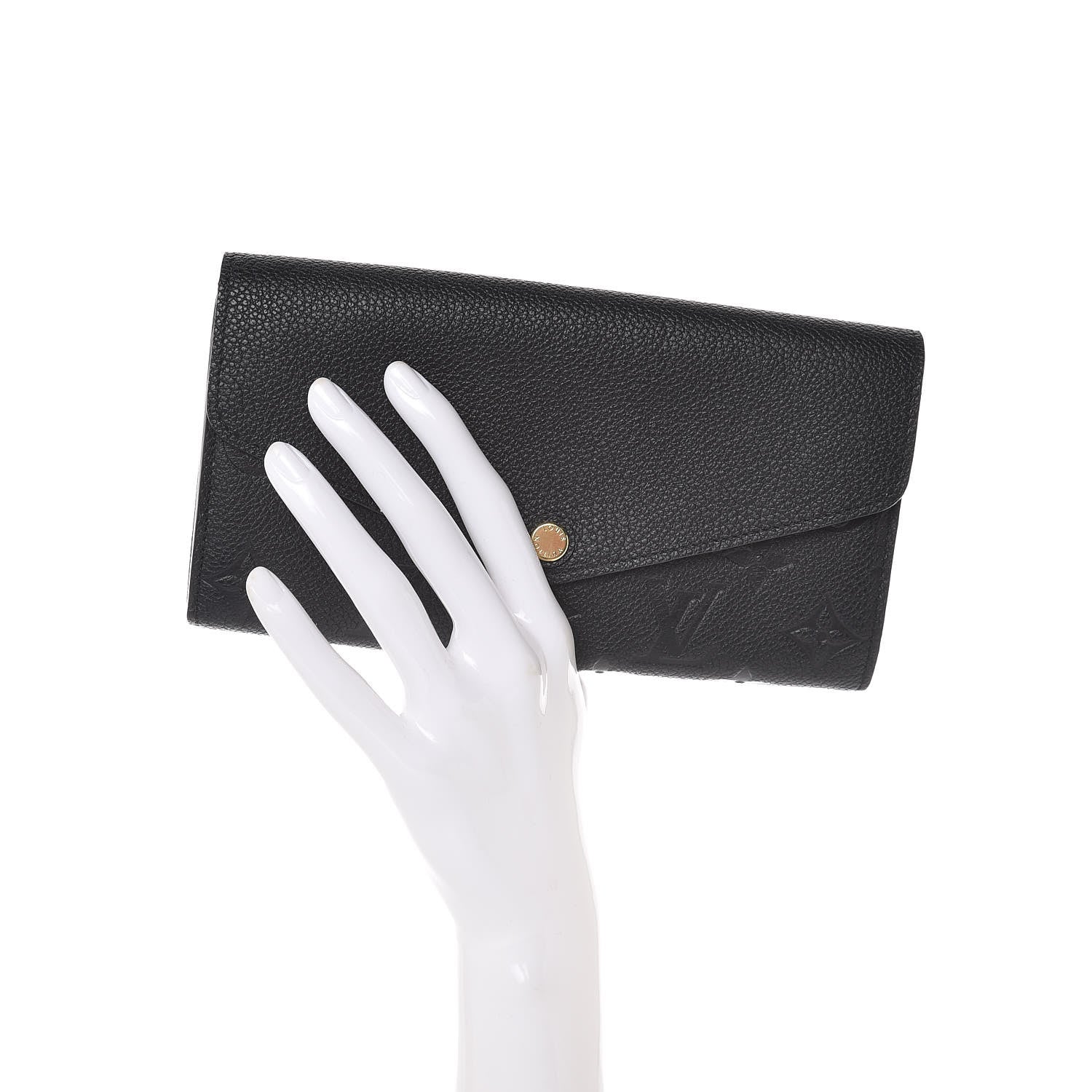 Louis Vuitton Empreinte Sarah Wallet NM Black 2 of 7