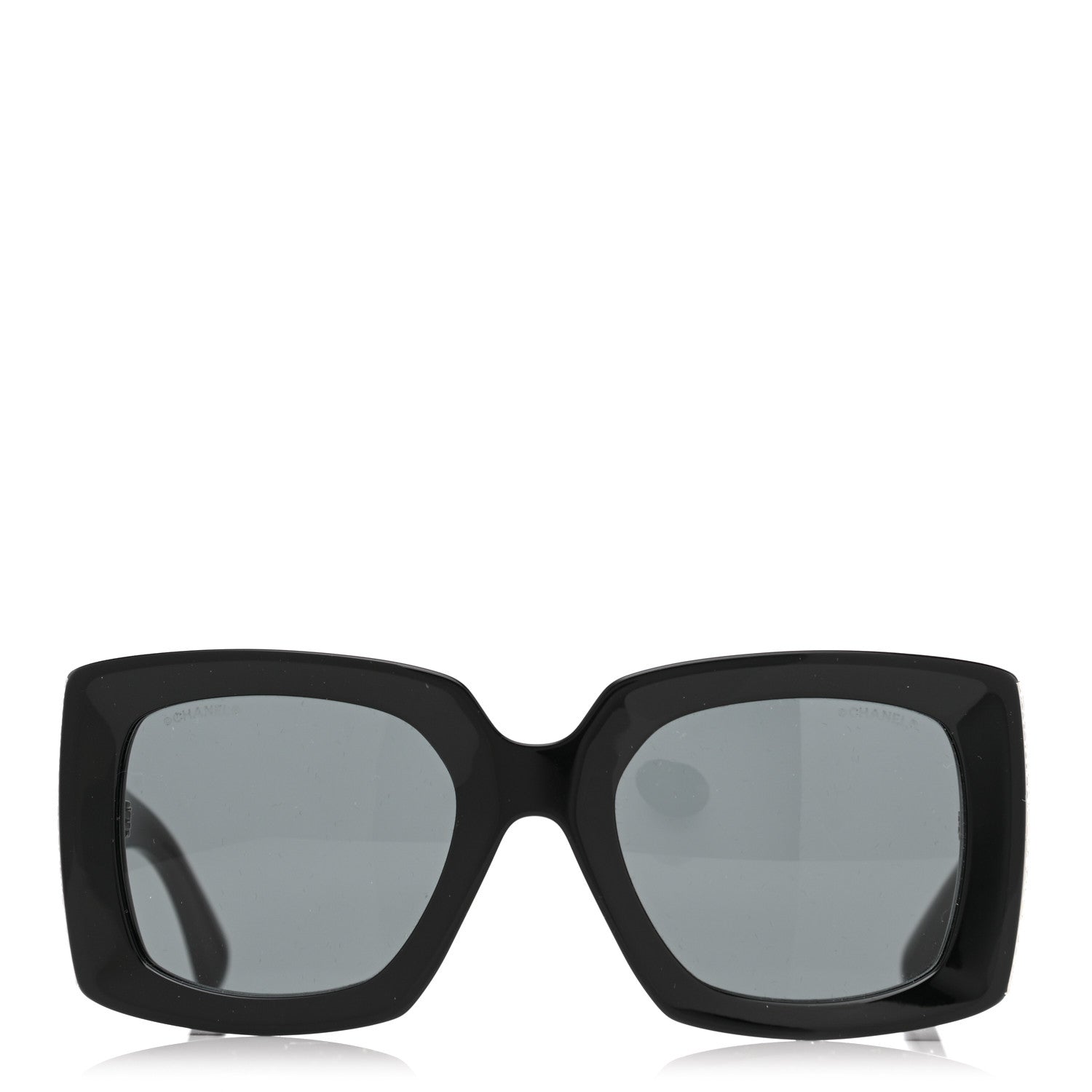 Chanel Acetate Rectangle Sunglasses 5435 Black 2 of 8
