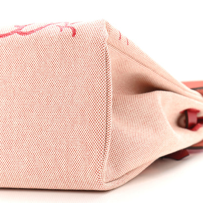 Hermes Vache Hunter Toile Pegase Pop Herbag Zip Retourne 31 PM Rouge Piment 10 of 11