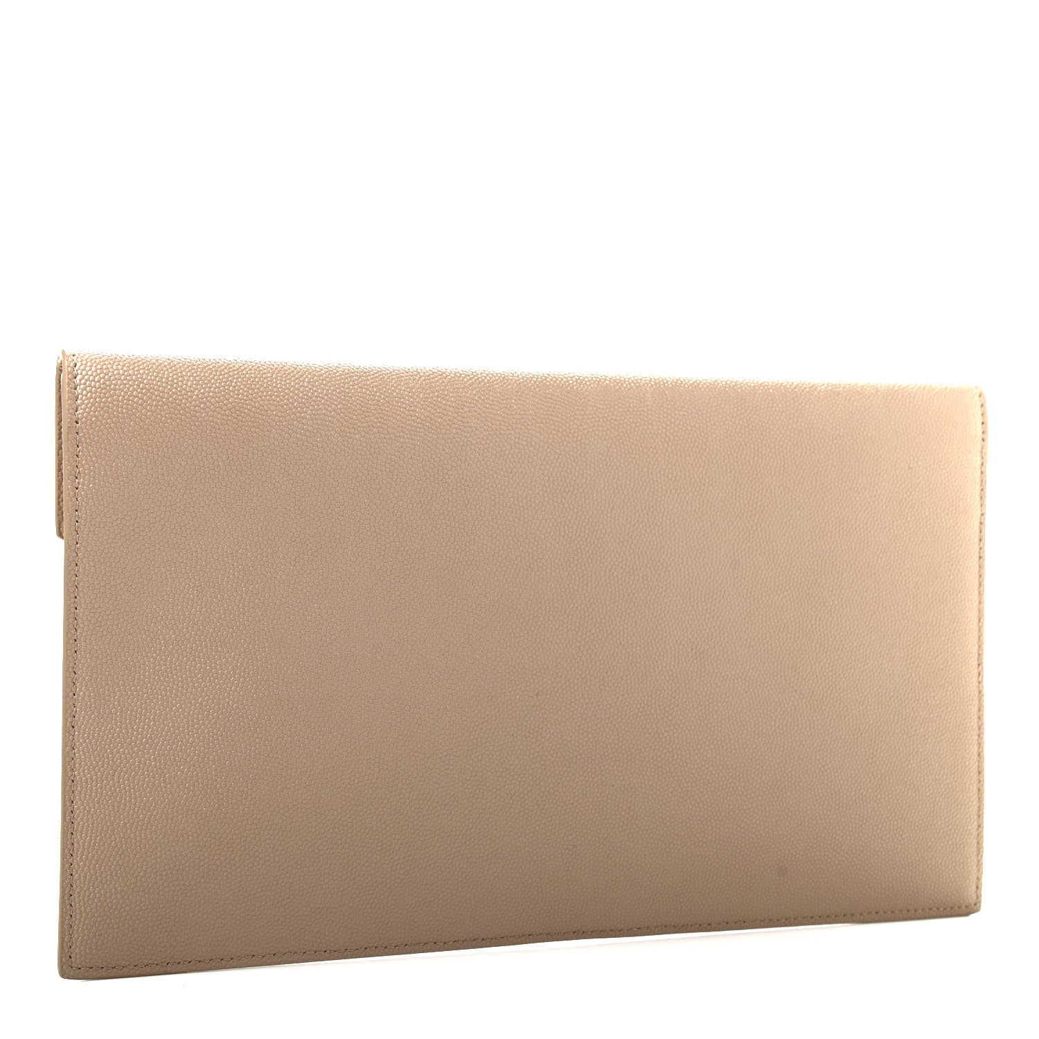 Saint Laurent Grain De Poudre Uptown Pouch Dark Beige 3 of 7