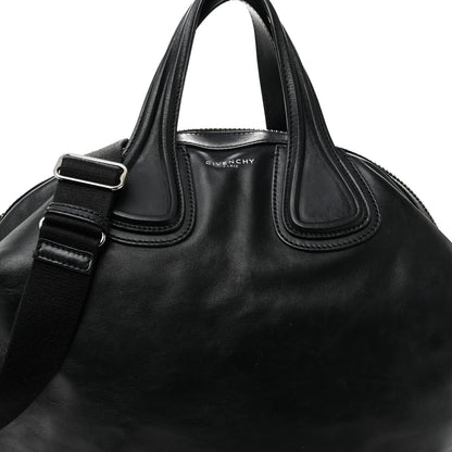 Givenchy Waxed Calfskin Medium Nightingale Logo Strap Black 8 of 11