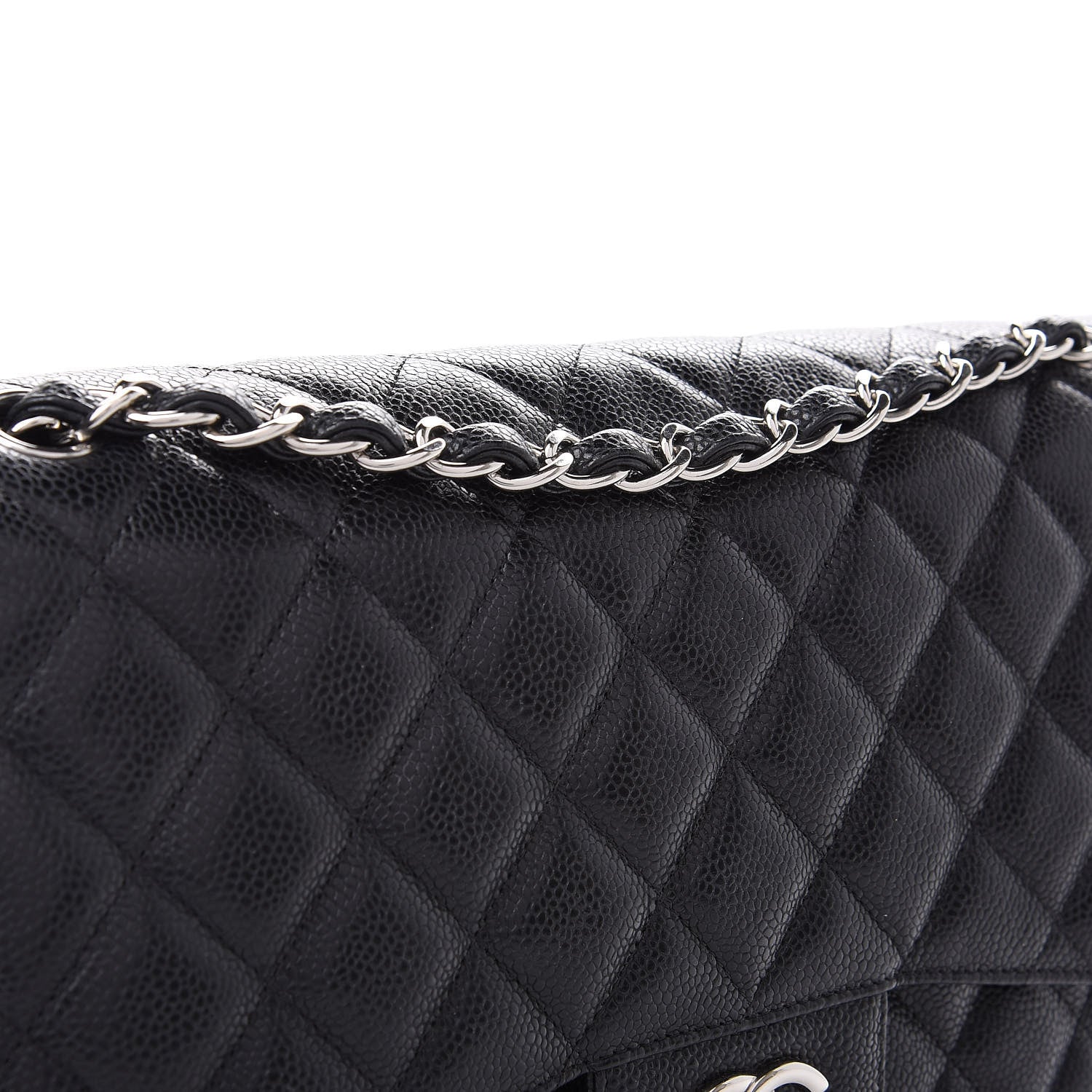 Chanel Caviar Quilted Jumbo Double Flap Black 10 of 11